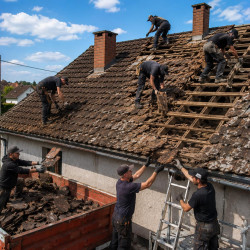 Skidanje starog i dotrajalog crepa, zamena krovnog pokrivača, Stara Pazova | preduzimac.co.rs - Novi Sad