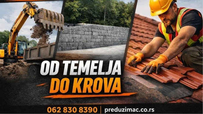 Sve za kuću i dvorište od temelja do krova | Preduzimač